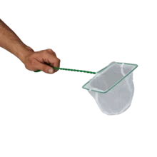 FANCY PETS Lomas Red de Malla Fina para Peces 8 cm 3 Pulgadas con Mango Plastificado para Acuario - Tipo A - Ver 2