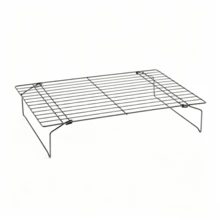 Rejilla de enfriamiento apilable de 1/2/3 niveles, material de acero inoxidable, rejilla de horneado plegable, adecuada para enfriar pasteles, galletas, pizza, carne, pan, antiadherente y fácil de limpiar, uso en múltiples escenarios - regalo ideal para entusiastas de la repostería y inauguración de casa - Ver 14