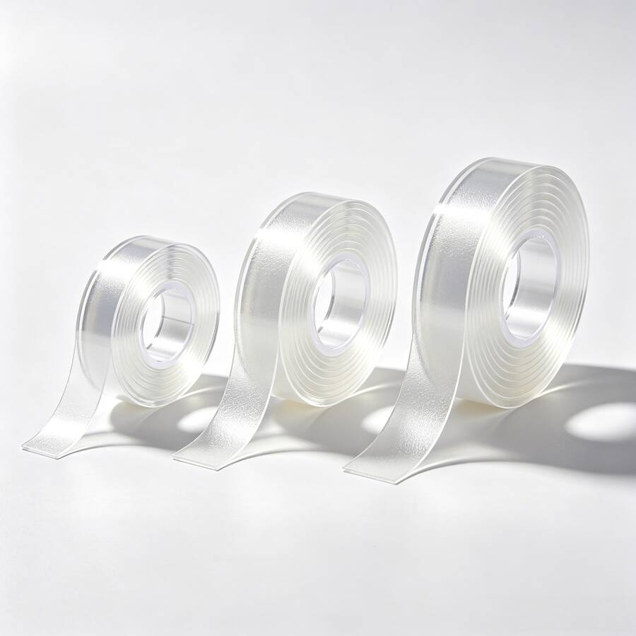 5pcs Seamless Hook And Loop, Super Strong Double-Sided Tape - Reusable, High Strength, Residue-Free, Waterproof, Suitable For Home, Office And Car - Perfect For Crafts, Painting And Wallpaper, Double-Sided Tape, Heavy Duty Double-Sided Tape, Double-Sided Adhesive, Double-Sided Mounting Tape (Product May Have Slight Defects, Which Is Normal, Please Be Cautious If You Mind, )(Pattern, Color And Some Parts Are Random, Packaging Is Random) - A - View 1