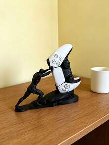 Soporte universal para controlador de juego Sisyphus | Compatible con // SS/SWITCH PRO Multiplataforma | Diseño integrado de pantalla/almacenamiento | Material ABS estable y antideslizante | Colocación en el escritorio | Esencial para la decoración de la sala de juegos - Soporte universal para mando de videojuegos Sisyphus - Ver 7