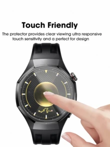 (Lot de 6) Compatible pour Hw Watch GT 6/GT 6 Pro/GT 5/GT5 Pro/Watch GT 4/Watch GT Runner 2/Watch Ultimate 41mm/42mm/43mm/46mm, protecteur d'écran en verre trempé anti-rayures, compatible avec la coque, HD ultra, sans bulles, installation facile - 6 pièces - Voir 7