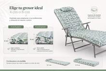 Confortio Colchoneta para Tumbona Exterior|Cojín Tropical Acolchado con Almohada Integrada|Espuma Cómoda 4CM/8CM|Diseño de Animales Tropicales, Hojas y Flamencos|Ideal para Playa, Jardín, Terraza, Balcón y Piscina|5 Tamaños Disponibles - Animales Tropicales - Ver 5