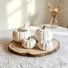 Cetakan Desain 3D untuk , Cetakan Silikon, Kerajinan Resin dan Kotak Penyimpanan, Mudah Dilepas dan Dapat Digunakan Kembali, Cetakan Hadiah Halloween, Thanksgiving, Natal, Proyek DIY, Dekorasi Liburan, Pengecoran Plaster Tahan Lama, Dekorasi Liburan, Bahan Fleksibel, Dekorasi Rumah - Cetakan labu - View 3