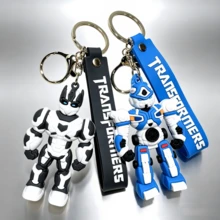 1pc Silicone Robot Keychain Pendant, Suitable For Car, Backpack, Handbag, Ideal Gift For Fans, Children, Birthday, Back To School Season - Multicolor - View 6