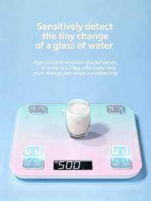 Lenovo Stylish Body Scale | High-Precision Smart Body Scale | Home Electronic Scale | Weight Loss Tracking Scale | Top Gift Choice For Women - View 3