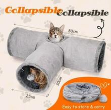 Cat Tunnels - Grey - View 2