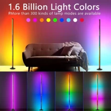 Đèn sàn LED RGB 49 inch, cấp nguồn USB, điều khiển bằng ứng dụng/điều khiển từ xa/nút bấm, đèn đổi màu theo nhạc, hẹn giờ, tự tạo hiệu ứng ánh sáng cho trang trí phòng, phòng chơi game, phòng khách, nhà bếp, trang trí tiệc, trang trí sinh nhật. - đèn sàn - Xem 9
