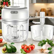 250ml Household Vegetable Chopper, Pulp Slicer, Garlic Chopper, Multifunctional Vegetable Cutter, Garlic Masher Food Processor Vegetable Chopper Fruit Crusher Onion Masher - Multicolor - View 5