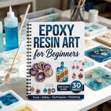 1 Epoxy Resin Art Spiral Notebook Suitable For Beginners, Includes 30 Colorful Resin Projects And Exquisite Finished Product Examples, Perfect Gift For Resin Newbies, DIY Enthusiasts, And Those Needing A Step-By-Step Resin Guide - A - View 3