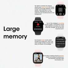 Microwear Reloj inteligente MINI 11, pantalla AMOLED a color de 1,85", batería incorporada de 230mAh, múltiples esferas de reloj, resistente al agua IP68, compatible con múltiples idiomas, compatible con Android/iOS, llamadas telefónicas, notificaciones de mensajes, seguimiento del sueño, podómetro, modos deportivos, regalo ideal para hombres, mujeres, amigos o cumpleaños - Negro - Ver 9