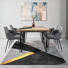 Modern Turkish Carpet | Minimalist Patterned Area Rug | Size Options From 80x250 Cm To 180x280 Cm Made ın Turkey - Dark Green - View 3