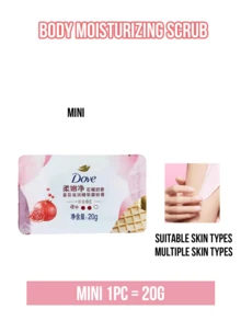 Dove 多芬身體滋養磨砂膏(280g大瓶裝,20g小樣) - 石榴牛奶香型,絲滑光滑亮膚,溫和去角質身體磨砂膏含煙酰胺,冰淇淋質地,適合各種膚質,滋潤乾燥粗糙肌膚,持久香味,非油膩快吸收,日常護理,自我護理禮品,旅行裝,素食友好 - 石榴奶香 - 查看 12