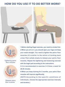 Massage Device For Leg Clamping Exercise, Pelvic Floor Muscle Shaping And Lifting, Lightweight Pelvic Floor Muscle Training, Pelvic Floor Physical Therapy For Bladder Control And Pelvic Floor Exercise For Men And Women - Grey - View 4