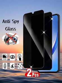 2er Pack Galaxy S25 S24 S23 FE A03 A04 A05 A06 A07 A13 A14 A15 A16 A17 A23 A24 A25 A26 A27 A34 A35 A36 A37 A54 A55 A56 A57 4G/5G Modelle Gehärtetes Glas Blickschutz-Bildschirmschutz, hochauflösend transparent, einfache Installation, blasenfrei - 2 Stück Sichtschutz - Übersicht 14