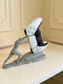 Soporte universal para controlador de juego Sisyphus | Compatible con // SS/SWITCH PRO Multiplataforma | Diseño integrado de pantalla/almacenamiento | Material ABS estable y antideslizante | Colocación en el escritorio | Esencial para la decoración de la sala de juegos - Soporte universal para mando de videojuegos Sisyphus - Ver 3