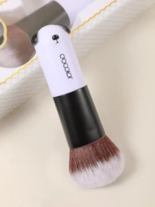 docolor 可爱动物脸部化妆刷 便携式粉底刷 散粉刷 腮红刷 修容刷 高光扇形刷 化妆工具 - 白色 - 查看 8