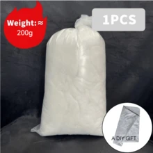 Polyester Fiberfill Stuffing 200g/7oz - Ultra-Soft & Fluffy Premium Polyfill Stuffing For Stuffed Animals,Crochet Stuffing, DIY Crafts - High Resilience - 3D Cotton Filling - View 1