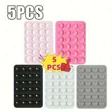 6pcs/5pcs/4pcs/3pcs Silicone Grip Phone Suction Cup Holder Set, Compatible With All Phones: Adhesive Phone Grip For Selfie And Video, Suitable For Shower And Wall Mount, Gift For Friends, Halloween Gift - Multicolor - View 42