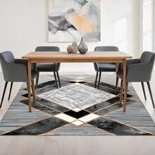 Modern Turkish Carpet | Minimalist Patterned Area Rug | Size Options From 80x250 Cm To 180x280 Cm Made ın Turkey - Mint Green - View 3