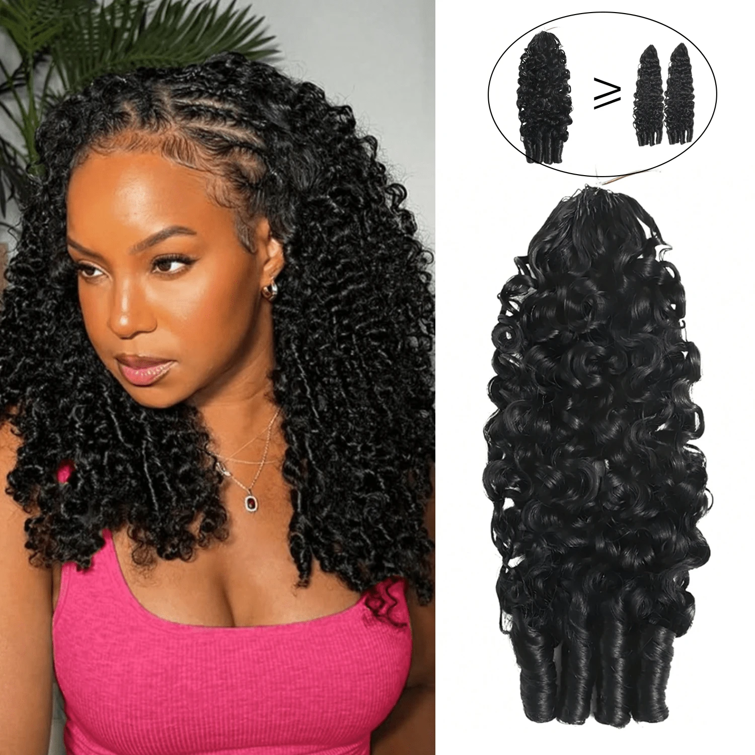MENALUE High Quality Boho Braids Burmese Curly Crochet Human Hair 20 Inch 60g Knotless Pre-Separated Feather Human Jerry Curly Crochet Hair 3C4A Lightweight Reusable Music Wedding Festival  Look For Daily Life, Like Wedding,Makeup,Lashes, Dates, And Theme Parties And So On Pelucas De Cabello Humano Human Hair Wigs Glueless Human Hair Wig ,Peluca De Cabello Humano,Human Hair,Wigs Human Hair,Wig,Christmas,Stocking Stuffers,Christmas Gifts,Hair, Maquillaje,Christmas Decrotions For Women,Gifts,Hair Stuff,Hair Accerssories,Suitable For Parties, Daily Use, Schools, Birthday Banquets And Other Occasions.Body Wave Yaki Straight Ocean Wavehuman Hair Wig Kpop Demon Hunters 9am Hair Store Human Hair Bob Wig Human Hair Human Hair Weft Real Hair Extensions Clip In Hair Weft Keratin Bond Hair Weft Seamless Hair Weft Christmas Hair Holiday Hair Extensions Festive Hair Pieces Christmas Glitter Hair Xmas Hair AccessoriesHuman Hair Weft - Crimson Red Bouncy Wave.Your 2026 Beauty Glow-Up Awaits. - Natural Black - Xem 1