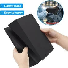 2pcs Adjustable Slant Squat & Calf Stretch Board - Heavy Duty Non-Slip Yoga Blocks With Slant Mechanism, Home Gym Leg Recovery And Strength Training Equipment For Deep Stretching - Improve Balance, Muscle Stability - Suitable For Yoga, Squats, Calf Raises - Durable Black Fitness Blocks For All Fitness Levels - Perfect For Leg Workouts, Squats And Stretching Exercises - Black - View 2