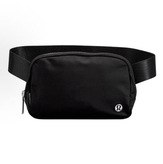 Lululemon Everywhere 1L Zippered Nylon Waist Bag For Women, Black - Black - View 1
