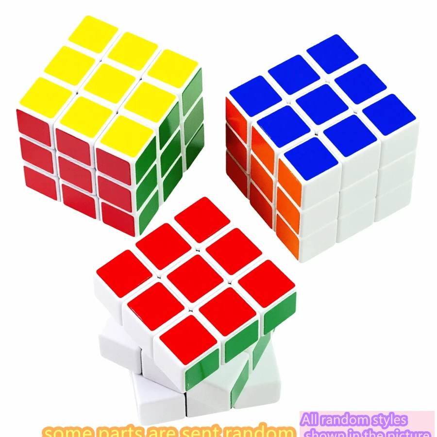 1 khối lập phương ma thuật 3x3x3 chống nước, trò chơi rèn luyện trí não dành cho thanh thiếu niên. - Nhiều màu - Xem 1