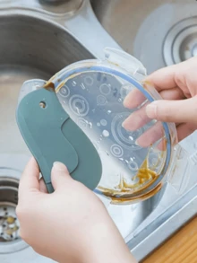 Soft Penguin Scraper Oil Board, Home Kitchen Grease Removal Scraper, Baking Dough Scraper Tool, Portable Camping Cookware, Kitchen Decor Daily Essential - Grey - View 5