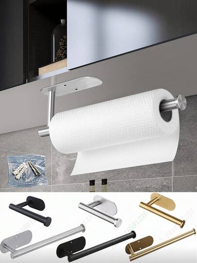 1 chiếc kệ đựng đồ nhà bếp/phòng tắm tối giản, có thể dùng để đựng khăn giấy, khăn ăn, khăn lau, có sẵn màu vàng, bạc, đen, nhiều kích cỡ và kiểu dáng. Trang trí nhà cửa, kệ đựng phụ kiện nhà bếp, kệ phòng tắm. Có thể dùng làm giá treo khăn, giá đựng khăn giấy dưới tủ, nhà bếp, phòng ăn, ban công, giá đựng cuộn giấy vệ sinh, kệ đựng giấy gói/giấy bạc.