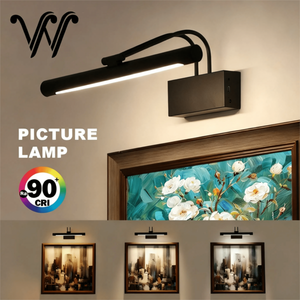 wamblz Rechargeable Wall Lamp Wireless Dimming Timing Wall Light Sconces Battery Operated LED Wall Lights Indoor For Bedroom Living Room Corridor Gallery Black
