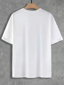 Camiseta de manga corta con estampado "Sol en el Mar" para mujer, ropa casual de calle para vacaciones, playa y festivales. - Blanco - Ver 3