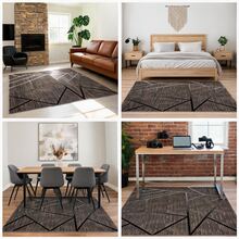 Modern Turkish Carpet | Minimalist Patterned Area Rug | Size Options From 80x250 Cm To 180x280 Cm Made ın Turkey - Light Grey - View 5
