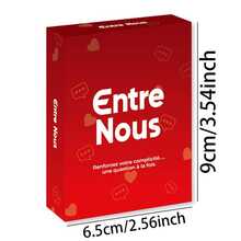 新款法式「Entre Nous」對話遊戲卡，旨在深化關係並鼓勵真誠溝通。適用於營造任何聚會氛圍，完美適合遊戲之夜，21歲生日理想禮物，情人節與聖誕節的最佳選擇。 - <EntreNous> - 查看 9