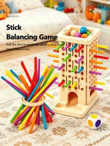 Juego de varilla extraíble 3 en 1 con 3 formas de jugar, desarrolla el reconocimiento de colores y la destreza manual, juego de mesa interactivo y educativo, juguete de interacción padres-hijos para entrenar la concentración y el pensamiento lógico, adecuado para niños y niñas de 3+ años, regalo para vacaciones, cumpleaños, festival, regreso a la escuela y Halloween - Multicolor - Ver 5
