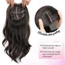 Hair Topper 18 Inch Body Wavy Hair Toppers For Women Natural Coverage Lightweight Comfortable Design, Adds Volume, Seamless Natural Blend, 18 Inch, Halloween - Multicolor - View 8