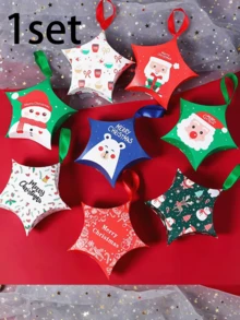 10pcs Creative Christmas Candy Packaging Boxes, Small Gift Packaging Boxes, Suitable For Christmas Gift Boxes - Star-Shaped Candy Gift Packaging Box. - View 12