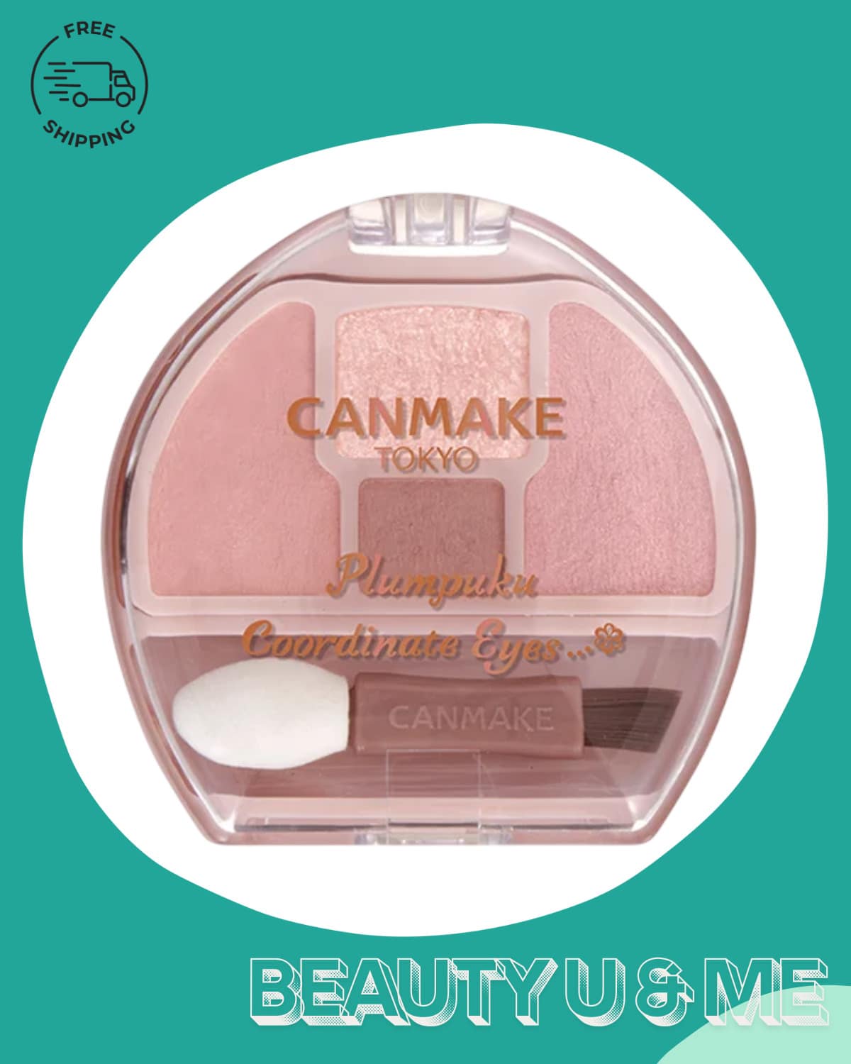 Canmake Plumpuku Coordinate Eyes Enhance Under-Eye Area Palette Contouring Shade - 02 櫻花 Plumpuku - 查看 1