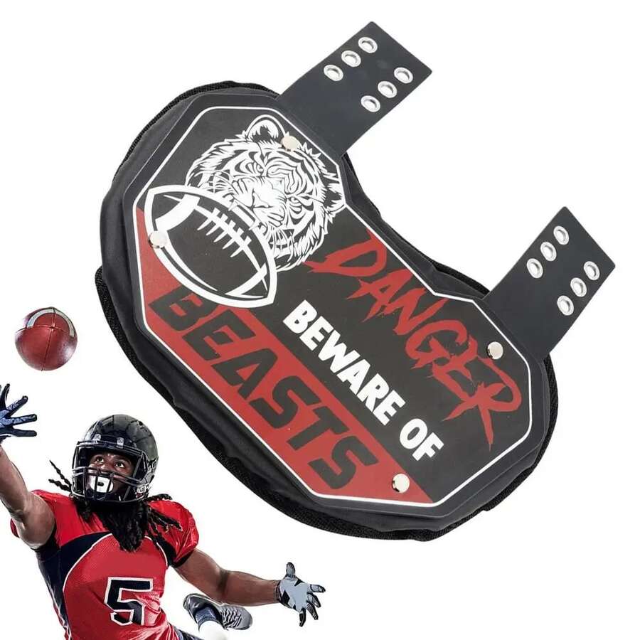 1pc Professional Football Match Training Waist Protection American Football Back Armor Accessory Sports Protection Football Back Pad - Multicolor - View 1