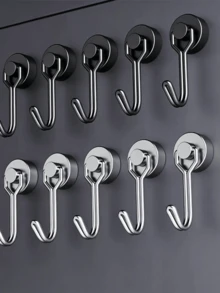 Rotating Magnetic Hooks, Suitable For Refrigerator, Kitchen, Office, Classroom, Garage, Cruise Ship, Etc. With Heavy Duty Magnets - Multicolor - View 2