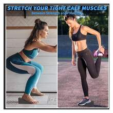 2pcs Adjustable Slant Squat & Calf Stretch Board - Heavy Duty Non-Slip Yoga Blocks With Slant Mechanism, Home Gym Leg Recovery And Strength Training Equipment For Deep Stretching - Improve Balance, Muscle Stability - Suitable For Yoga, Squats, Calf Raises - Durable Black Fitness Blocks For All Fitness Levels - Perfect For Leg Workouts, Squats And Stretching Exercises - Black - View 8