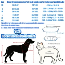 GDTME Áo khoác cho chó hoạt hình dễ thương với viền xanh dương, lỗ xỏ dây xích hình chữ D, áo khoác thoáng khí cho thú cưng, phù hợp cho chó và mèo nhỏ, quần áo mùa hè cho thú cưng, trang phục đi dạo và thư giãn thường ngày, đồ dùng cho thú cưng. - Màu xanh lam - Xem 4