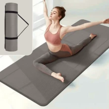 1pc NBR Multicolor Yoga Mat, 0.8cm/0.3in Thick, Soft Yoga Mat With Good Rebound, Comfortable And Soft, Suitable For Sports, Fitness, Gymnastics, Exercise, Pilates, Etc., Also Suitable For Gym, Home Workout, Etc. Gift Idea, Such As Mother's Day Gift, Birthday Gift, Christmas Gift, Etc. Suitable For Gymnastics, Sports, Pilates, Home Workout, Etc. Also Available In Sports Socks, Fitness Socks, Yoga Socks, Pilates Socks. - Multicolor - View 3