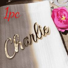 1pc Customized Acrylic Wedding Cake Topper, Personalized Letter Cake Decoration, Suitable For Wedding, Engagement Cake Decor - Multicolor - View 45