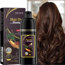 500ml Black Hair Dye Shampoo, Men's And Women's Three In One Hair Dye Shampoo, Herbal Ingredients Cover Gray Hair Quickly, Dye Hair For A Long Time, Moisturize Without Irritation,Semi-Permanent Hair Color Shampoo,Plant Extraction Hair Color Dye,Available In Black And Brown ,Natural Herbal Hair Dyeing Shampoo,Music Festival/ Party/Concert/ Carnival/ Masquerade Hair Products,Travel Essential,Fathers Day Gift - Multicolor - View 6