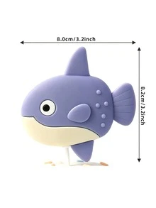 1件海洋主題蛋糕裝飾插牌，含章魚、鯊魚、鯨魚、螃蟹、珊瑚，適用於嬰兒派對與生日蛋糕裝飾 - 彩色 - 查看 17