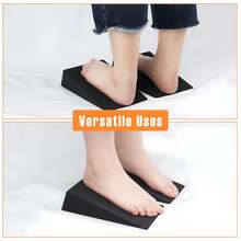 2pcs Adjustable Slant Squat & Calf Stretch Board - Heavy Duty Non-Slip Yoga Blocks With Slant Mechanism, Home Gym Leg Recovery And Strength Training Equipment For Deep Stretching - Improve Balance, Muscle Stability - Suitable For Yoga, Squats, Calf Raises - Durable Black Fitness Blocks For All Fitness Levels - Perfect For Leg Workouts, Squats And Stretching Exercises - Black - View 5