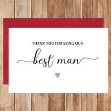 1 Thiệp Mời Phù Rể Chính, Thiệp Cảm Ơn Phù Rể Chính, Thiệp Cưới, Thiệp Ngày Của Cha - Nhiều màu - Xem 8