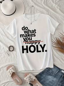 An Inspiring Message That Invites You To Seek Inner Peace And Connect With The Sacred In Every Action, Highlighting The Importance Of Being Authentic In Body And Spirit. A Modern, Comfortable, Casual Women's T-Shirt For Everyday Wear. - 白色 - 查看 1
