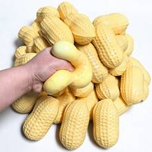 Đồ chơi hình hạt đậu phộng cỡ lớn, siêu mềm, đàn hồi chậm, giúp giảm căng thẳng và thư giãn, phù hợp cho cả trẻ em và người lớn. Đồ chơi hình thức ăn dễ thương, chân thực, đàn hồi chậm, quà tặng giảm căng thẳng, quà tặng tiệc tùng, quà nhét vào tất Giáng sinh (Đóng gói ngẫu nhiên). - Nhiều màu - Xem 3