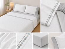Sheet Sets With Pillowcases - 灰色 - 查看 3